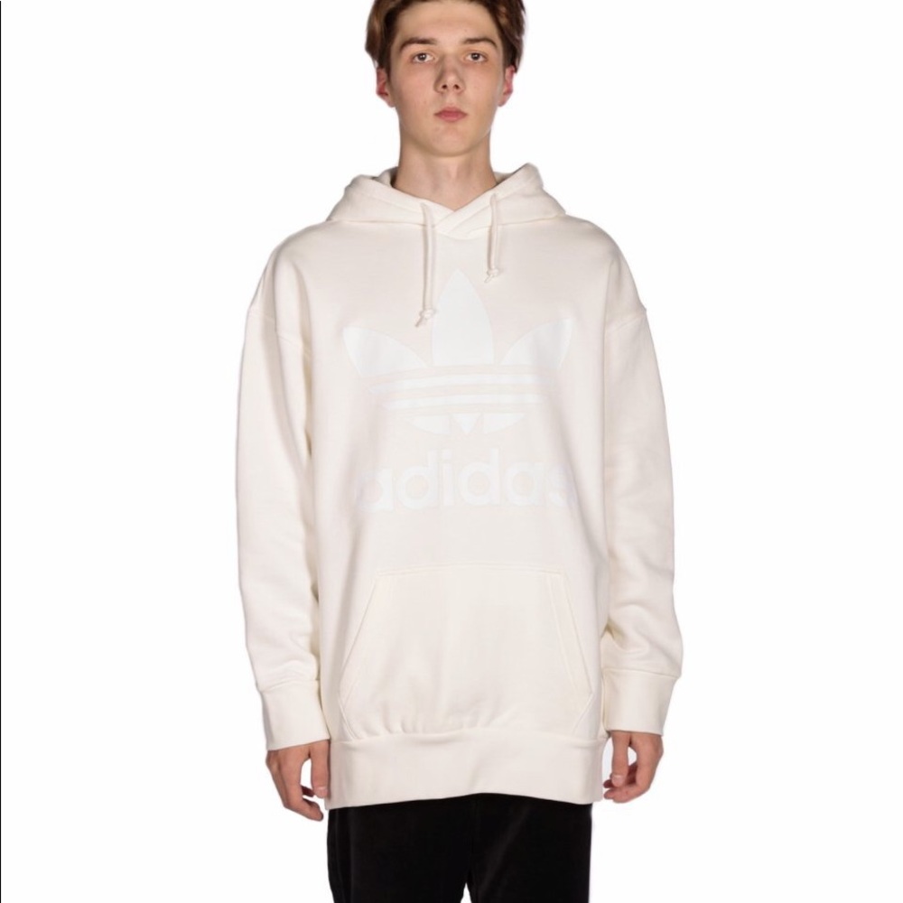 ADIDAS LOGO HOODIE OVERSIZED FASHION MENS